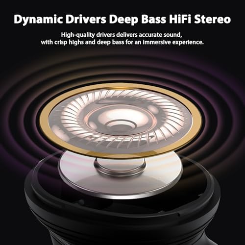 Experience Unmatched Sound Quality with High-Fidelity Bluetooth 5.4 True Wireless Earbuds – Premium Noise Cancelling In-Ear Headphones Featuring Hi-Fi Bass for i Phone, Samsung, and Pixel Devices – Ergonomically Designed for Ultimate Comfort and Extended Battery Life for All-Day Listening Enjoyment.