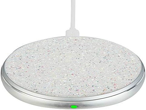 Case-Mate POWER DISC Qi-Compatible Wireless Charger – Elegant Fast Charging Hub with Reflective Foil Finish for Effortless Device Powering – Compact & Portable Solution for Home and Office with Advanced Safety Features