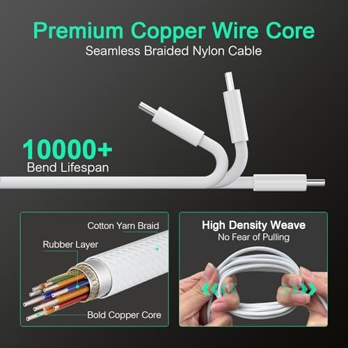 Ultra-Fast 140 W USB-C Power Adapter for Mac Book Pro/Air & USB-C Devices – Includes 6.6 ft Mag3 E-Marker & 100 W Type C Charging Cables – Maximum Compatibility & Rapid Charging for M3, M2, M1 Models – Smart Protection Technology for Optimal Efficiency – Ideal for i Phone 15 & Samsung Galaxy Series
