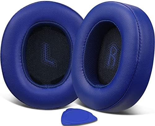 Upgrade Your JBL E55 BT Headphones with SOULWIT Premium Replacement Earpads – Luxurious Protein Leather Cushions for Enhanced Comfort and Noise Isolation – Quick Installation in Stylish Grey – Elevate Your Audio Experience Now