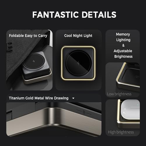 Revolutionize Your Charging Experience with the Ultimate 3-in-1 Fast Charging Station – Magnetic Wireless Dock for i Phone 16 Pro Max, 15, 14, 13, 12, Plus Apple Watch & Air Pods Compatibility – Portable Multi-Device Power Hub with USB-C Headphone Stand for Effortless Tech Management and Unmatched Charging Speed