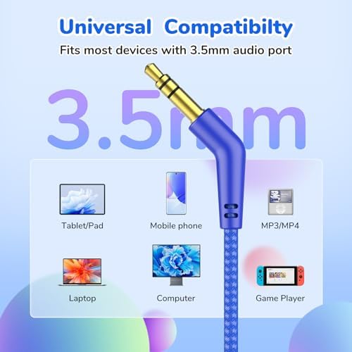 Ear Fun S1 Kids Headphones – Safe 85 d B Volume-Limited Wired Headphones with Adjustable Headband | Foldable Lightweight On-Ear Design in Vibrant Blue & Pink | Ideal for School, Travel, and Everyday Listening | Exceptional Stereo Sound for Young Ears