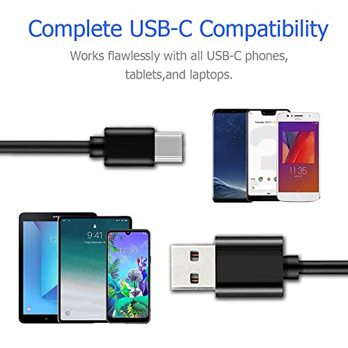 10 ft USB C Charging Cable – High-Speed Type C Charger for i Pad Pro, Galaxy, Mac Book, and More – Durable Long-Length Cord for Fast Data Transfer and Enhanced Device Compatibility – Perfect for Home and Office Use