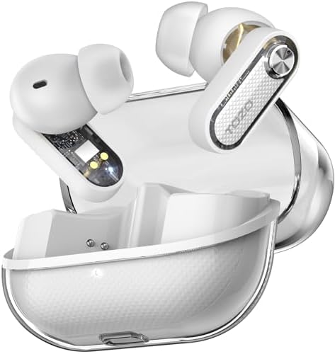 TOZO Hybrid Active Noise Cancelling Wireless Earbuds – Advanced Bluetooth 5.4 for Rapid Pairing, Immersive Deep Bass with 10 mm Drivers, AI-Powered Noise Cancellation via 4 Microphones for Crystal-Clear Calls, Fully Customizable 32 EQ Settings through TOZO App, Stylish and Waterproof Design for Comfort During Extended Wear