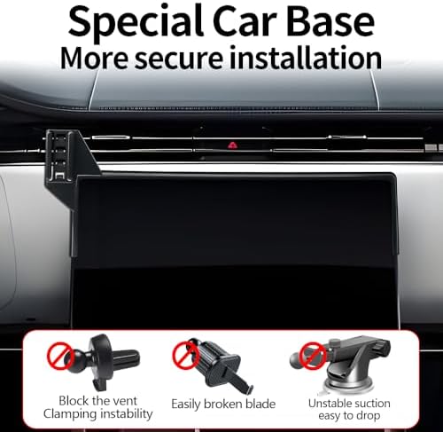 Premium Car Phone Holder for Land Rover Range Rover 2022-2025 – Stylish Dashboard Mount for Effortless Navigation and Enhanced Safety – Perfect Mobile Cradle Accessory to Elevate Your Driving Experience and Maintain Luxury Aesthetic