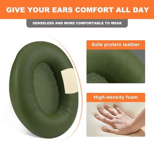 Ultimate Memory Foam Replacement Earpads for Skullcandy Crusher ANC 2 – Exceptional Noise Isolation and Unmatched Comfort for Enhanced Audio Experience, Ideal Fit for Wireless Headphones (Sleek Black)