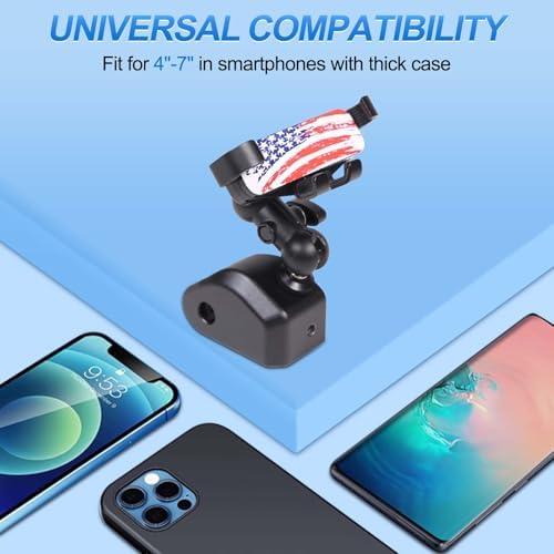 Phone Holder Compatible with Land Rover Defender 90 110 130 2020-2023, 360° Adjustable Dash Left Side Phone Mount Holder for All Smartphones (Style B) – Enhanced Compatibility and Speed