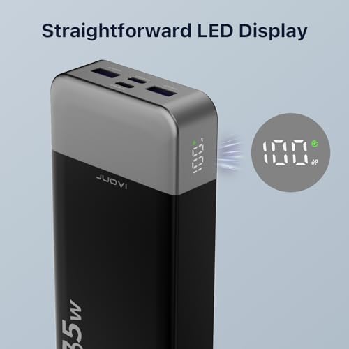 High-Speed 35 W USB-C Portable Charger – 20,000 m Ah Power Bank with QC4.0 & PD3.0 for Rapid Charging of Mobile Phones, Tablets, & Bluetooth Devices – Ultimate Compatibility & Convenience in Sleek Blue Design
