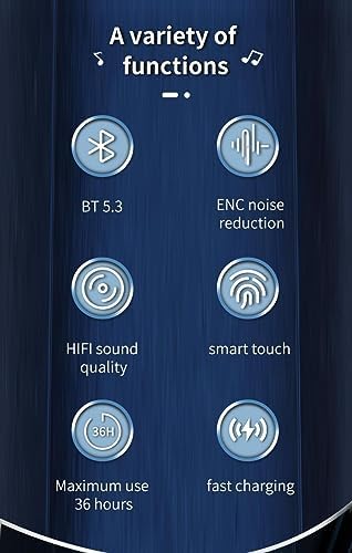 Elevate Your Sound Experience with Quickpods Z80 True Wireless Earbuds – Bluetooth 5.3, ANC & ENC Technology, 36 Hours Playback, IPX5 Waterproof, USB-C Charging Case – Compatible with i Phone & Android (White) – Unmatched Clarity and Comfort for Every Lifestyle