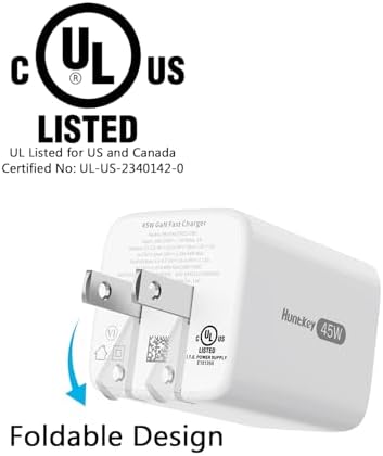 High-Speed Dual-Pack 45 W USB C Charger with 100 W Type C Cable – Ultimate Fast Charging Solution for i Pads, Samsung Galaxy S24/S25, i Phones, and Google Pixel – Compact Power Delivery for Home & Travel with Enhanced Safety Features