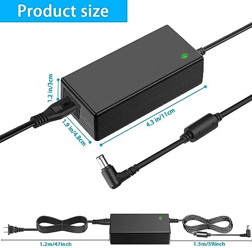 Reliable 19 V UL Certified AC Power Adapter for LG Monitors and TVs – Premium Replacement for 20″ to 34″ LED LCD Models – Optimized Power Supply for Uninterrupted Viewing Experience and Safety Assurance