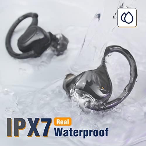 Compact Bluetooth Sport Earbuds for Small Ears – IPX7 Waterproof Wireless Earphones with Advanced Noise Cancellation, 24-Hour Playtime, and Integrated Microphone – Perfectly Engineered for Active Lifestyles in Sleek Black (BE1039)