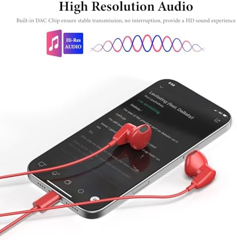 APETOO USB C Wired Earbuds – Exceptional Hi-Fi Stereo Noise Cancelling Earphones for i Phone 16 & Samsung Galaxy S25 – Lightweight Ergonomic Design with In-Line Microphone & Quick Volume Control – Ideal for Music, Gaming, and Effortless Hands-Free Calls – Premium Sound for All USB-C Devices – Experience Comfort and Durability