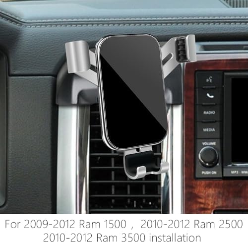Dodge RAM 2013-2018 Premium Car Phone Holder: Enhanced Stability & Charging Cradle for 1500, 2500, 3500 Models – Ultimate Mobile Accessory for Safe Navigation & Hands-Free Communication