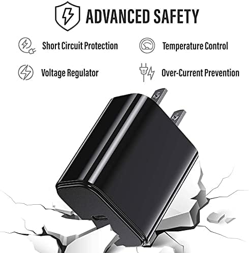 Rapid 15 W USB-C Charger for Samsung Galaxy A14 & A13 – Includes 5 FT Type-C Cable for Optimal Charging Flexibility – Compact, High-Speed Power Adapter for Android Devices with Enhanced Safety Features
