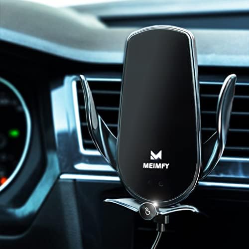 Innovative Wireless Car Charger Mount with Auto-Clamping Technology – 15 W Qi Fast Charging for All Smartphones, Magnetic DC Compatibility, and Sleek Design for Effortless Convenience in Your Vehicle