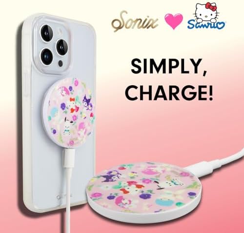 Sonix x Sanrio Hello Kitty & Care Bears Magnetic Mag Safe Charger for i Phone 12-16 Series | 6.5 ft USB-C Fast Wireless Charging Cable | Stylish, Playful, and Efficient Power Solution for Your Device