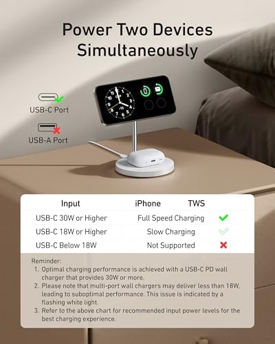 Anker Mag Safe 2-in-1 Charging Station for i Phone 16 and Air Pods Pro – Qi2 Certified 15 W Max Wireless Charger Stand in Sleek Black – Fast Charging Compatibility for i Phone 12/13/14/15 – Effortless Magnetic Alignment for Ultimate Convenience and Style