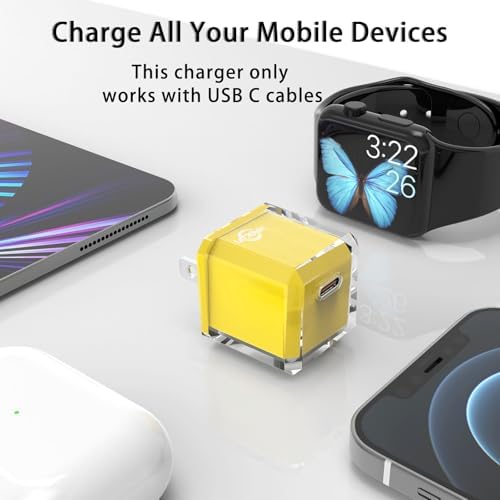 20 W USB C Fast Charger Block for i Phone 16/15/14/13 Series – Compact PD 3.0 Wall Adapter with No Cord Design for Ultimate Portability and Rapid Charging Efficiency