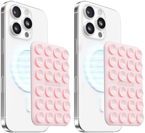 Klearlook Magnetic Suction Phone Mount Set – 4 Stylish Colors for Mag Safe Cases, Hands-Free Selfie Grip for Tik Tok & Content Creators, Lightweight & Portable, Secure Magnetic Attachment for Effortless Video Recording and Photography