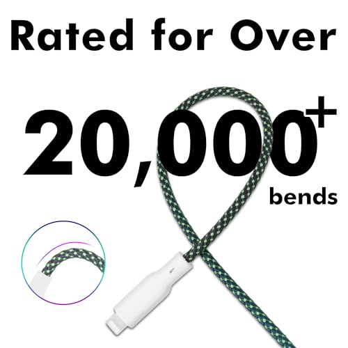 Vibrant Apple MFi Certified Ombre Lightning Charger Cables – 2 Pack, 3 ft Fast Charging USB C Data Cord for i Phone 14/13/12/11/Pro/XS Max/XR/X/8/7/6, Durable & Stylish Tech Accessory for Seamless Device Compatibility and Enhanced Charging Speed