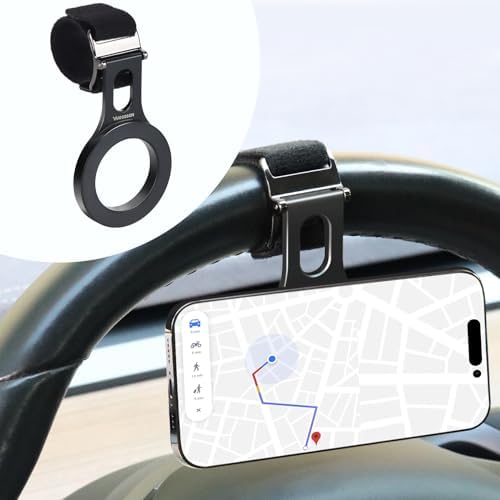 Premium Magnetic Phone Holder for Tesla – Effortless Steering Wheel Mount Compatible with Mag Safe & Universal Devices – Enhanced Stability with Magnetic Ring – Ideal for Safe Driving Navigation & Hands-Free Calls – Perfect for i Phone, Samsung & All Smartphones – Essential Tesla Accessory for Modern Drivers