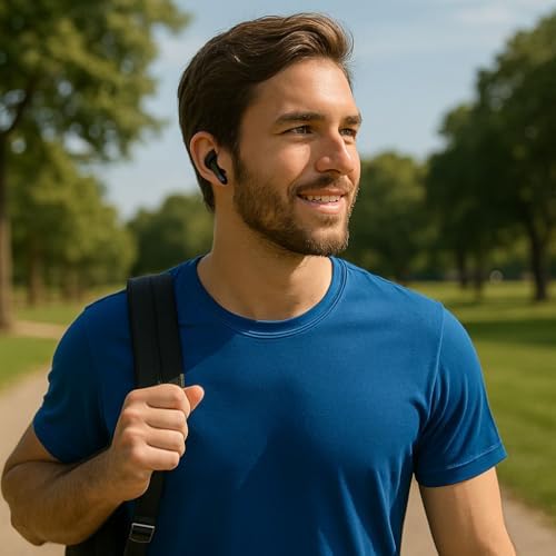 Havennova S10 Bluetooth 5.3 Wireless Earbuds – Premium Noise Cancelling Headphones with Rich Bass and Ergonomic Comfort for Non-Stop Listening – Up to 5 Hours Music Playback & 4-6 Hours Talk Time – Sleek Black Design for Effortless Style and Universal Compatibility