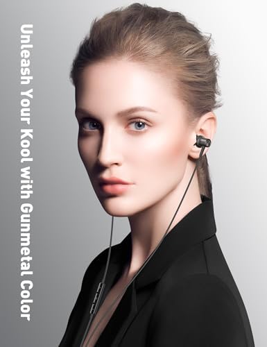 i Mangoo Magnetic Hi Fi Stereo Bass Wired Earbuds with MFi Certification – Premium Lightning Earphones for i Phone 14, 13 Pro Max, 12 Mini & More – Enhanced Audio Experience with Built-in Microphone & Volume Control – Stylish Purple Design for Everyday Comfort and Portability