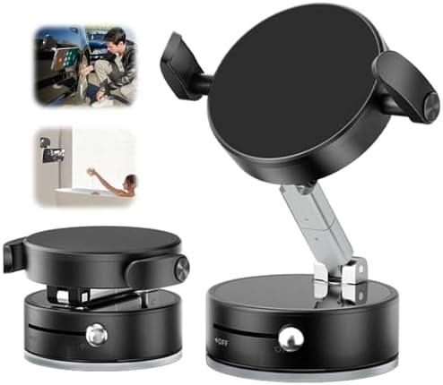 Ultimate 2-in-1 Magnetic Suction Cup Phone Mount for Car & Gym – Versatile Dashboard and Windshield Holder with Foldable Design for Maximum Portability – Perfect for Hands-Free Navigation, Music Control, and Mirror Mounting Solutions – Superior Smartphone Compatibility and Easy Installation