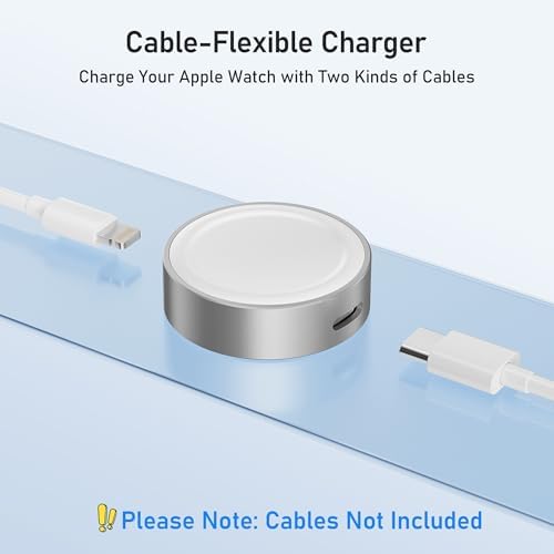 Elevate Your Charging Experience with the Elebase Ultra-Fast Magnetic Portable Apple Watch Charger – Seamless Wireless Solution for Series 10, 9, 8, 7, 6, Ultra 2 & SE – USB-C & i Phone Compatible – Lightweight, Durable, and Perfect for On-the-Go Power Management and Efficiency