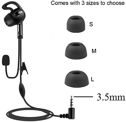 MIMIRACLE Sports Referee Headset – Right-Side In-Ear Earphone for Football, Soccer, Handball, and Volleyball Officials – Superior Audio Clarity, Ergonomic Comfort, and Durable Design for Seamless Communication on the Field