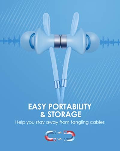PALOVUE Lightning Earbuds with Microphone – MFi Certified Noise Isolation Headphones for i Phone 14/13/12/11 Pro Max/X/XS Max/XR/8/7 – Vibrant Neo Flow Blue – Superior Sound Quality & Ergonomic Comfort for Everyday Use