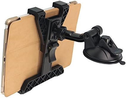 OHLPRO 360° Adjustable Tablet Holder for Car – Versatile Suction Cup Mount for 7″-13″ i Pad and Tablets – Sturdy Arm Clip for Optimal Viewing – Enhanced Compatibility for Windshield & Truck Vent Use – Perfect for Navigation & Entertainment During Road Trips – Durable and Easy to Clean Design