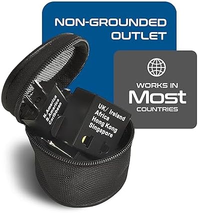 Ultimate 5-Piece Worldwide Travel Plug Adapter Set by Ceptics – Essential for Global Travelers with Enhanced Compatibility for Cell Phones, Laptops & Chargers – Ideal for Use in Over 50 Countries Including Europe, Asia & Africa – Compact Design with Travel Pouch for Easy Carrying – No Voltage Conversion Needed – Stay Powered Anywhere You Go!