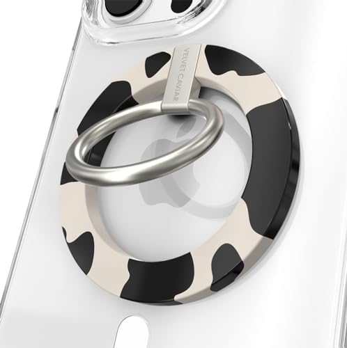 Transform Your i Phone 16, 15, 14, 13, 12 with VELVET CAVIAR’s Amethyst Purple Leopard Mag Safe-Compatible Grip – Stylish Magnetic Ring Holder & Adjustable Stand for Effortless Hands-Free Viewing, Secure Texting, and Enhanced Usability – Elevate Your Mobile Experience with Durable, Lightweight, and Customizable Accessory