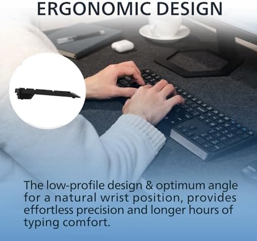 PHILIPS Ergonomic Wireless & Bluetooth Keyboard – Ultra-Quiet Standard Layout with 2.4 GHz USB Receiver, Multi-Device Compatibility, and Enhanced Comfort for Seamless PC, Laptop, and Tablet Use – Elevate Your Productivity Today!