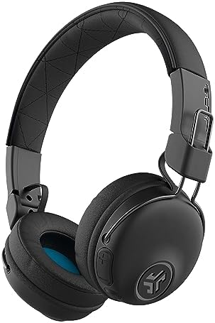 JLab Studio ANC On-Ear Wireless Headphones – Premium Bluetooth 5 Technology with 34+ Hours Playtime, 28+ Hours Active Noise Cancellation, Customizable EQ3 Sound Profiles, Luxurious Faux Leather & Cloud Foam for Ultimate Comfort – Perfect for Commuters and Home Relaxation