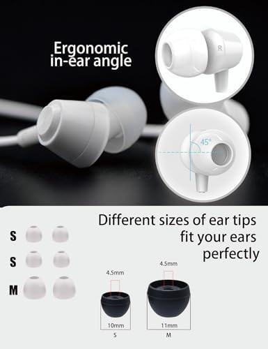 Beach Blue Kids Wired Earbuds – Ultra-Comfortable In-Ear Headphones with Mini Ear Tips, Integrated Mic, and Travel-Friendly Case – Superior Stereo Sound for Classroom Learning and Active Play – Ideal for Daily Use and On-the-Go Adventures