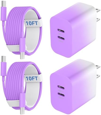 20 W Dual-Port USB-C Fast Charger with 6.6 FT Cable – Ultimate Power Solution for i Phone 15/16 Pro Max & Android Devices – Efficient Travel Companion Designed for rapid charging, this 20 W Dual-Port USB-C Charger ensures your i Phone 15/16 Pro Max and Android devices stay powered up with maximum efficiency. Featuring a generous 6.6 FT USB-C to C cable, this charger eliminates the inconvenience of short cords while allowing you to multitask with ease. Its dual-port design offers the ability to charge two devices simultaneously, making it ideal for busy professionals and frequent travelers. Enjoy broad compatibility across multiple Apple and Android devices, ensuring versatility for all your charging needs. The compact and lightweight structure of this charger enhances portability, making it an essential accessory for your on-the-go lifestyle. Built with high-quality materials, this charger prioritizes durability and safety, giving you peace of mind while delivering fast charging performance. Elevate your charging routine and stay connected wherever life takes you with this indispensable charging solution.