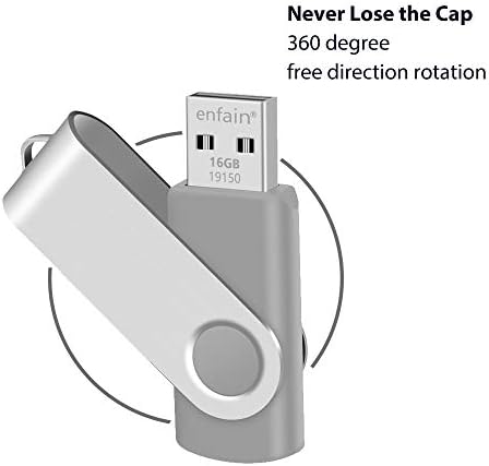 Enfain 10-Pack Red USB Flash Drives 16 GB – High-Speed USB 2.0 Memory Sticks with LED Indicator & 12 Labels for Easy Organization – Reliable & Portable Data Storage Solution for Professionals and Students