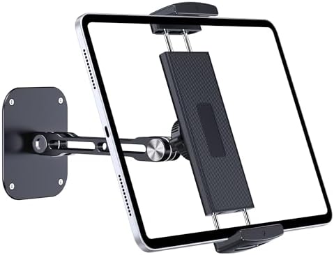 Transform Your Space with the TYFan 360° Aluminum Tablet Wall Mount Holder – Versatile, Adjustable, and Foldable Design for i Pad Pro, Air, Mini & Galaxy Tab | Universal Compatibility for 4.7-13″ Devices | Elevate Your Viewing Experience with Enhanced Durability and Flexibility