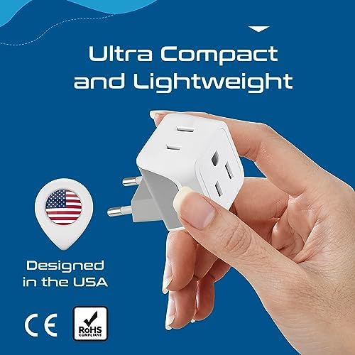 Ultimate Universal Travel Adapter: 35 W Fast Charging Power Converter with PD & QC 3.0, Dual USB-C & Triple USB Ports for Seamless Global Connectivity – Compatible with Type A, C, G, I Outlets for Effortless Charging Across EU, US, UK & Beyond – Perfect Travel Companion for Modern Explorers