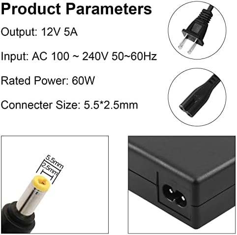 Versatile High-Performance AC Adapter Charger for HP 2011, 2211, 2311 X Series, Insignia TVs, and Ben Q AOC LCD Monitors – Fast Charging Power Supply Solution with Enhanced Compatibility and Safety Features