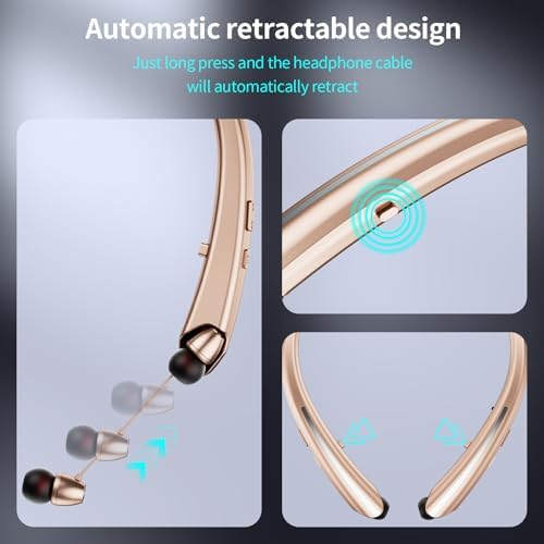 ZIQOPGD Advanced Bluetooth Neckband Earbuds – IPX5 Sweatproof Wireless Headphones with Superior Noise Cancellation & Integrated Microphone for Enhanced Comfort and Universal Compatibility with i Phone, Android, Samsung & PC – Ideal for Fitness Enthusiasts and Seamless Hands-Free Communication