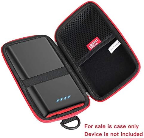 Ultimate Protection Travel Case for Ekrist/Lan Luk 25800 m Ah Power Bank – Durable Hermitshell Hard Shell with Stylish Black & Red Design, Secure Fit, and Lightweight Portability for On-the-Go Charging Solutions