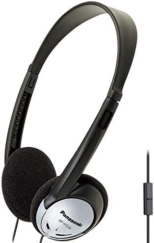 Panasonic RP-HT161-K Ultra-Lightweight Over-Ear Wired Headphones for Music Lovers – Experience Enhanced Bass and Crystal Clear Audio – Perfect for Long Listening Sessions with 3.5 mm Jack Compatibility for Smartphones and Laptops – Soft Ear Pads for Maximum Comfort and Noise Isolation – Ideal for Daily Use and Commutes