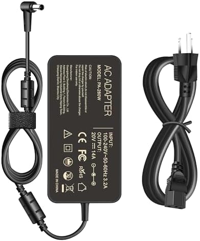 240 W ASUS ROG Laptop Charger with 6.0 x 3.7 mm Connector | High-Performance Rapid Charging Adapter for Zephyrus, Strix, and TUF Series | Built for Gamers & Professionals with Advanced Safety Features and Long-Lasting Durability