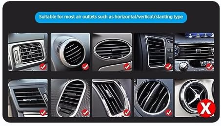 Revolutionary Wireless Car Vent Phone Mount with Military-Grade Stability – Fast Qi Charging and Adjustable Viewing for i Phone & Android – Secure Hands-Free Smartphone Holder for Effortless Navigation and Connectivity on the Road