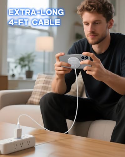 Yootech Qi2 Certified 15 W Mag-Safe Wireless Charging Pad for i Phone 16/15/14/13 Series – Ultra-Fast Magnetic Charger with 4 ft Durable Cable – Seamless Charging Experience with Enhanced Compatibility and Stability