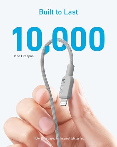 Anker 310 MFi Certified 6 FT USB C to Lightning Cable (2-Pack) – Premium Fast Charging Solution for i Phone 14 and More – Durable, High-Speed Performance for Seamless Connectivity and Extended Reach – Perfect for Home, Office, and On-the-Go Use